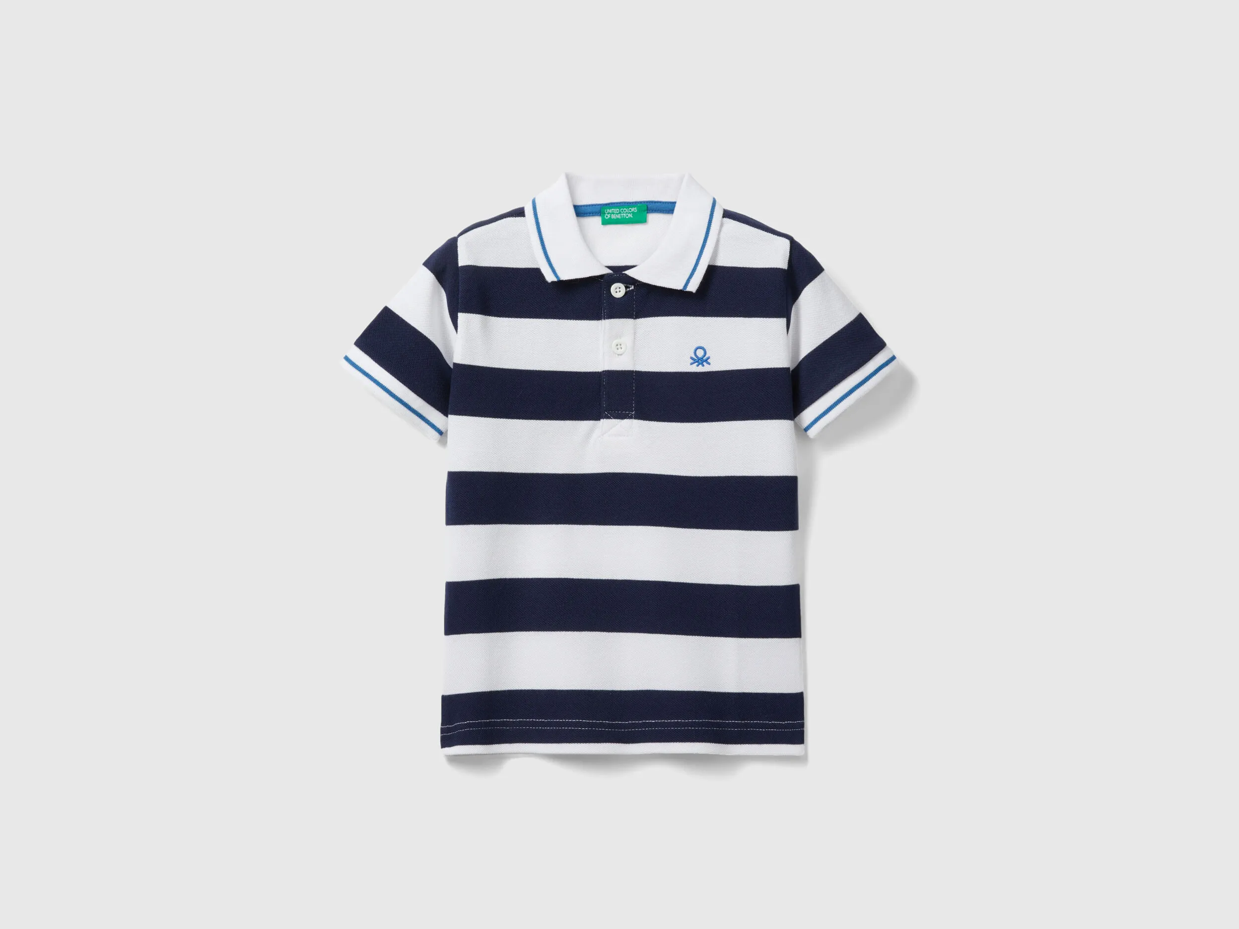 Polo de manga corta de rayas