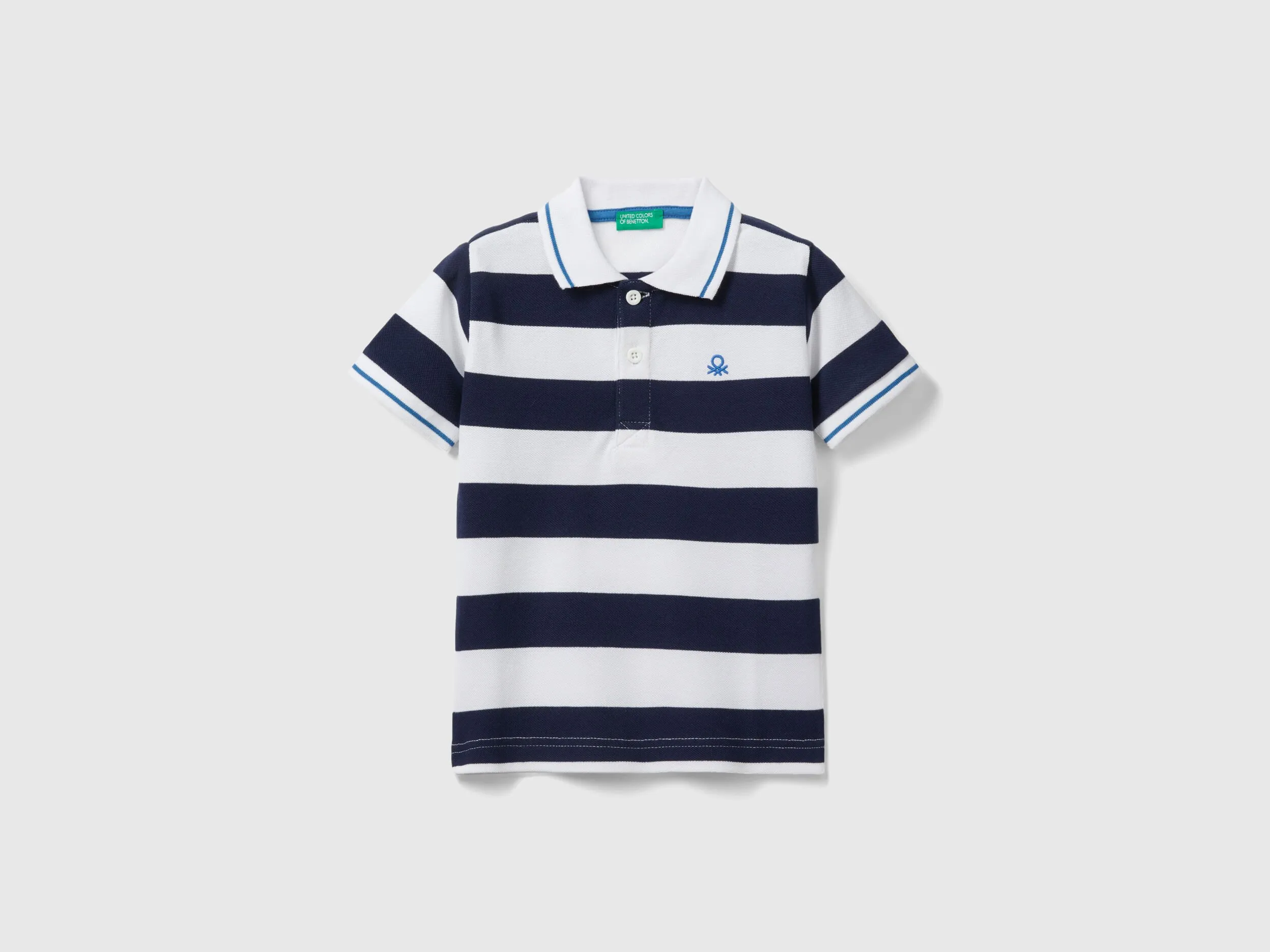 Polo de manga corta de rayas