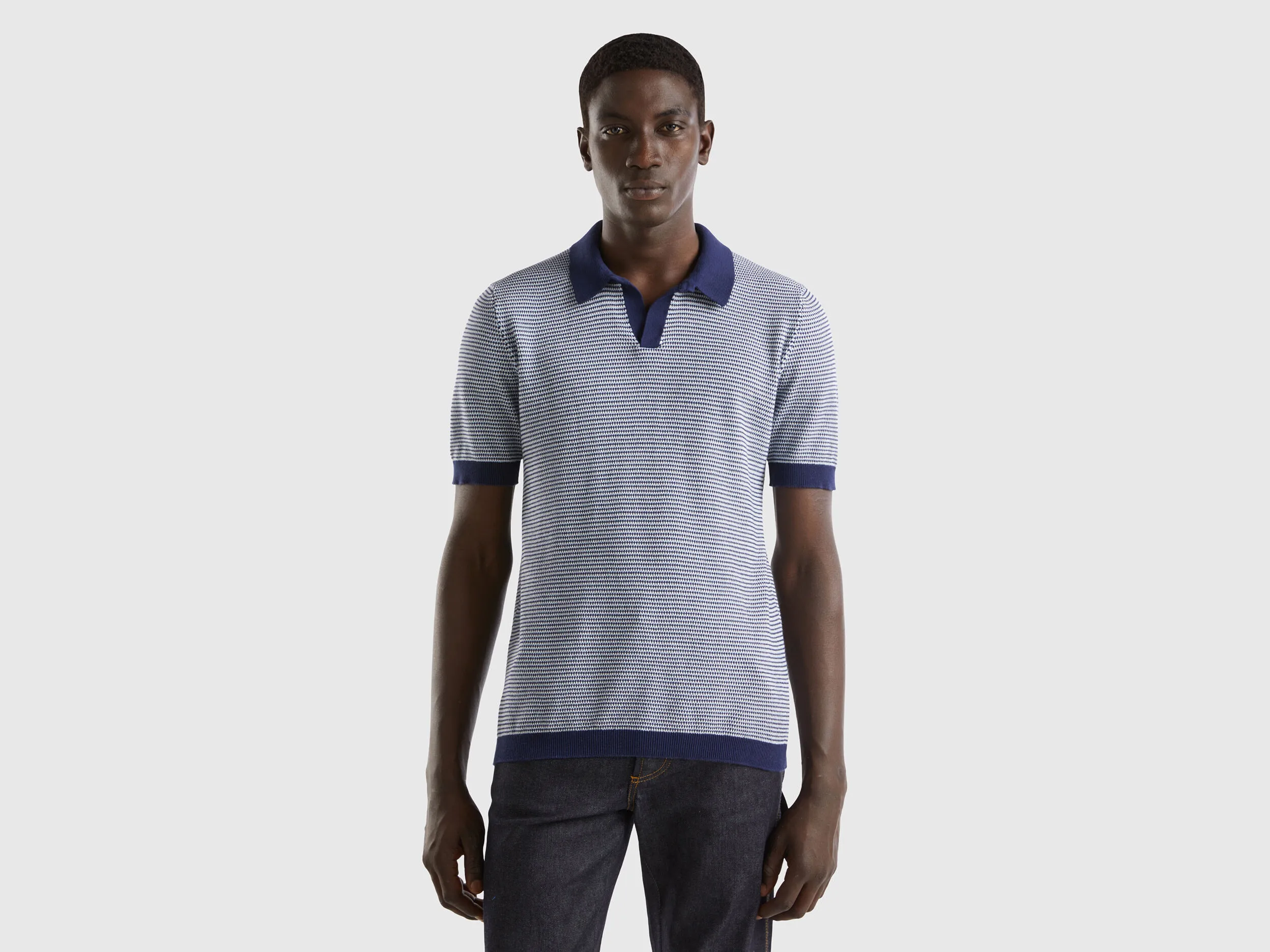 Polo de punto de jacquard