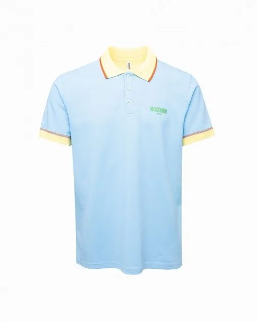 Polo Moschino Swim A1604 Azul