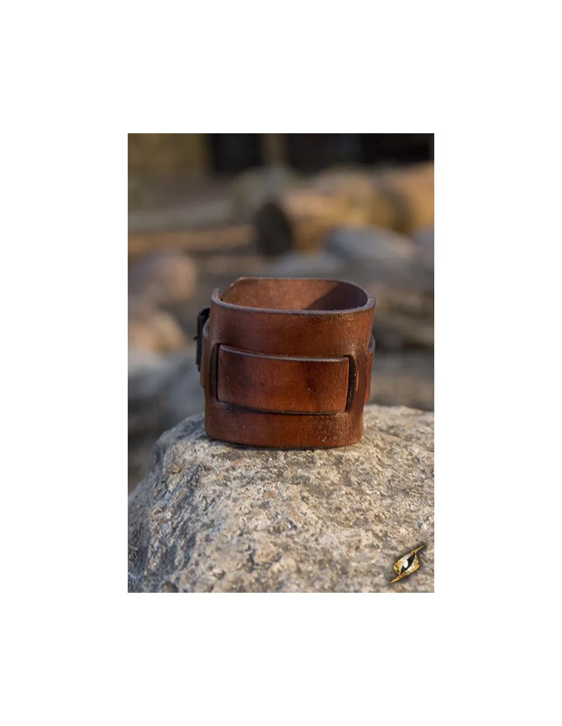 Pulsera de cuero de una correa, color marrón