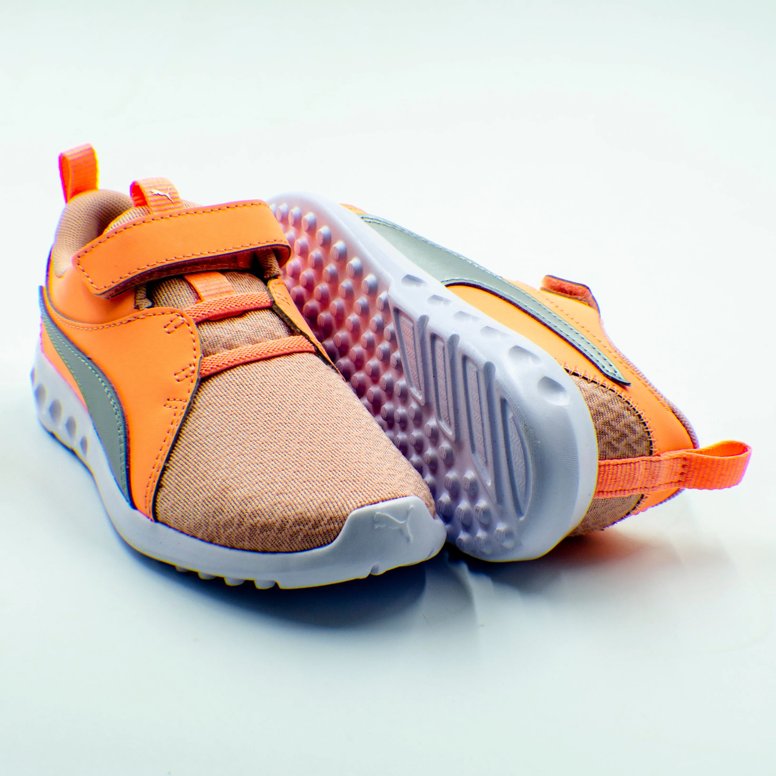 Puma Carson 2 C/Velcro Metallic (AC) Orange Rose Zapatillas Nia Casual