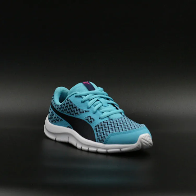 Puma Flexracer C/Velcro y Cordón Light Blue Black Zapatillas Nio/Nia Casual