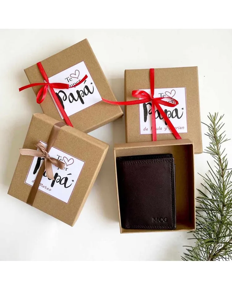 Regalo para padres cartera personalizada
