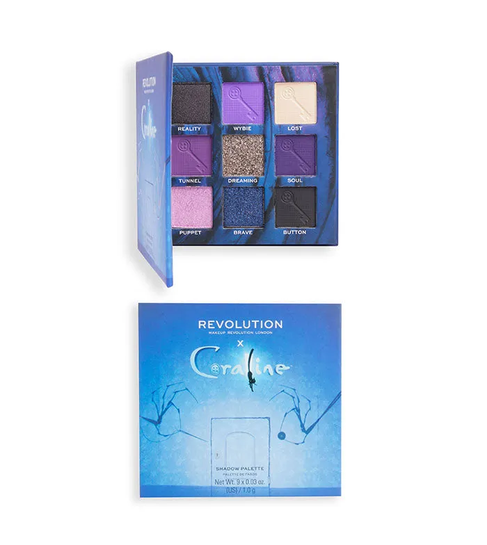 REVOLUTION  *CORALINE X REVOLUTION*  PALETA DE SOMBRAS  THE SECRET DOOR