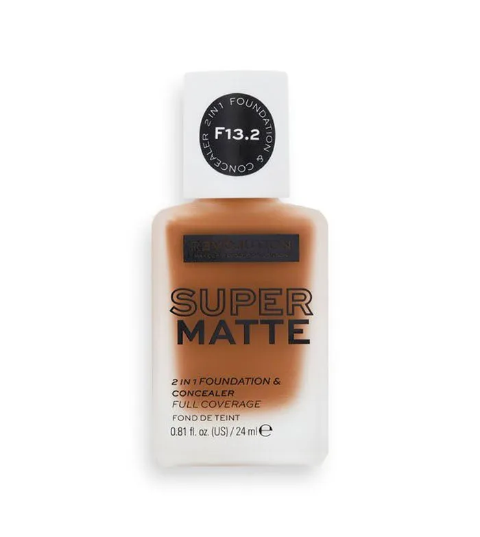REVOLUTION RELOVE  BASE DE MAQUILLAJE SUPER MATTE  F13.2