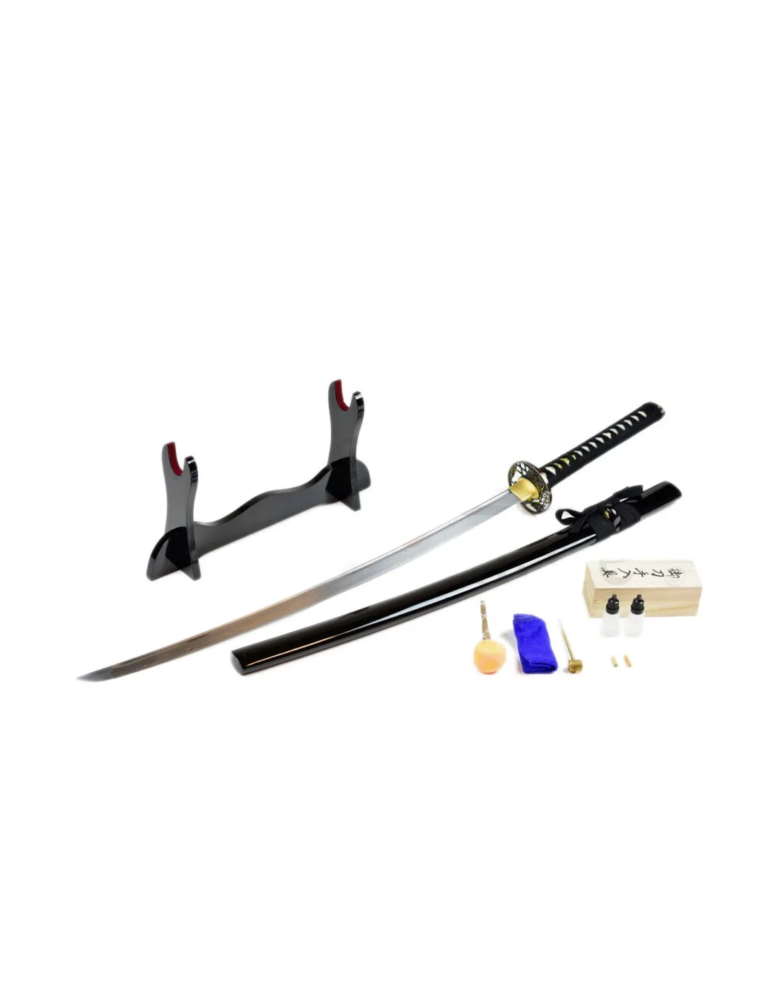 Set katana forjada a mano y afilada de Akito