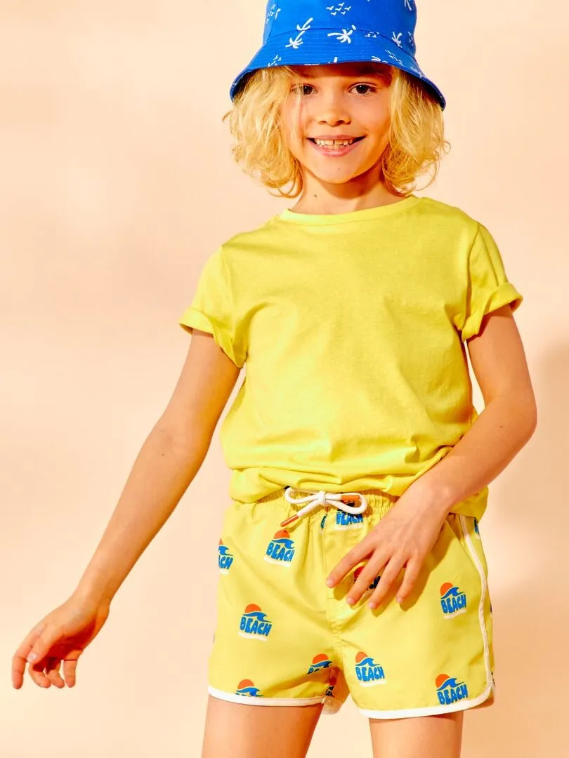SHORT DE DEPORTE  AMARILLO