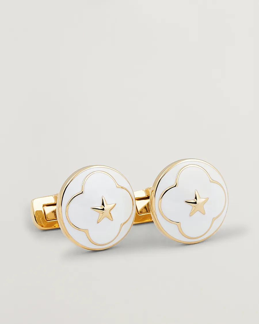 Skultuna Cuff Links Polar Star White
