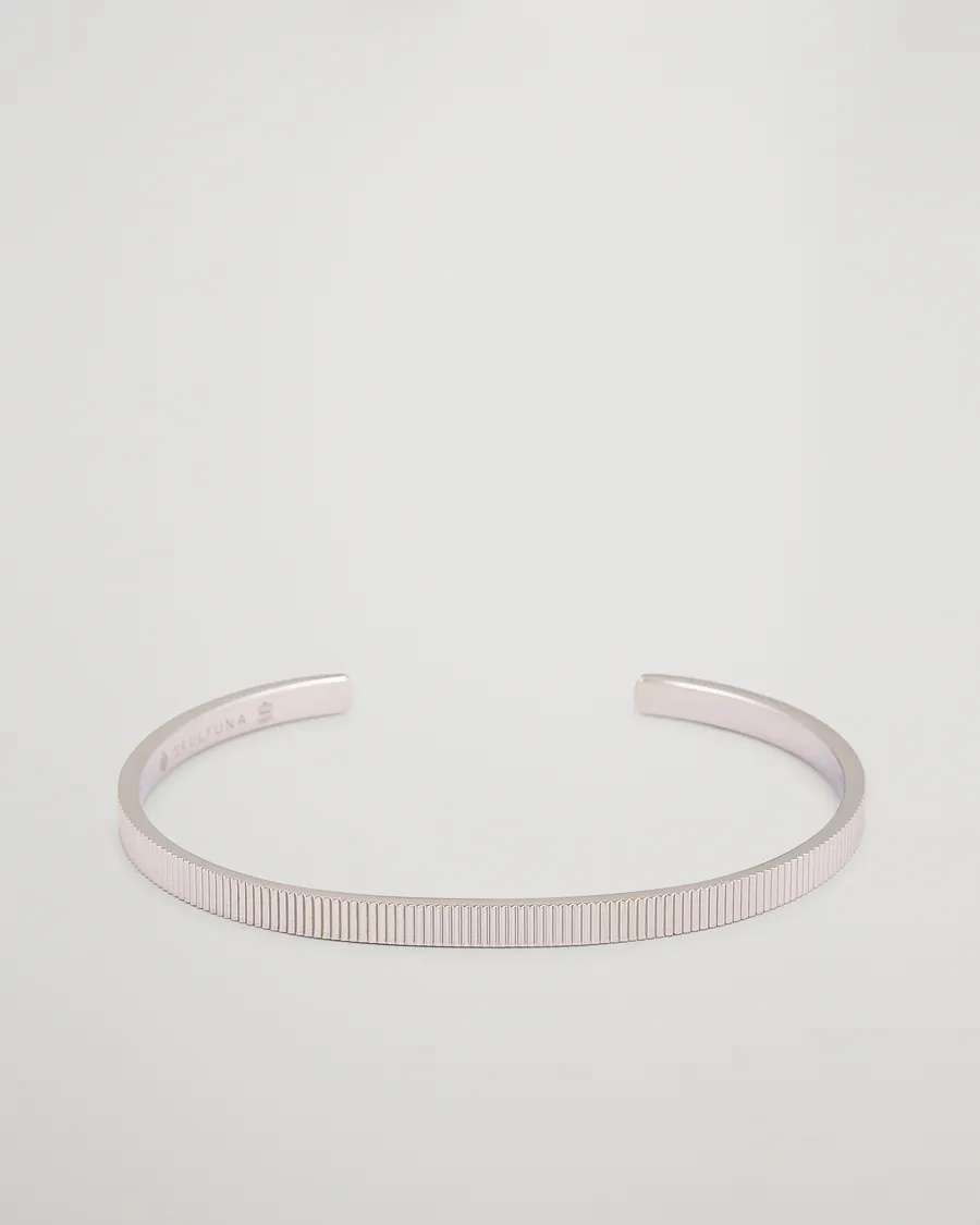 Skultuna Ribbed Cuff Polished Steel