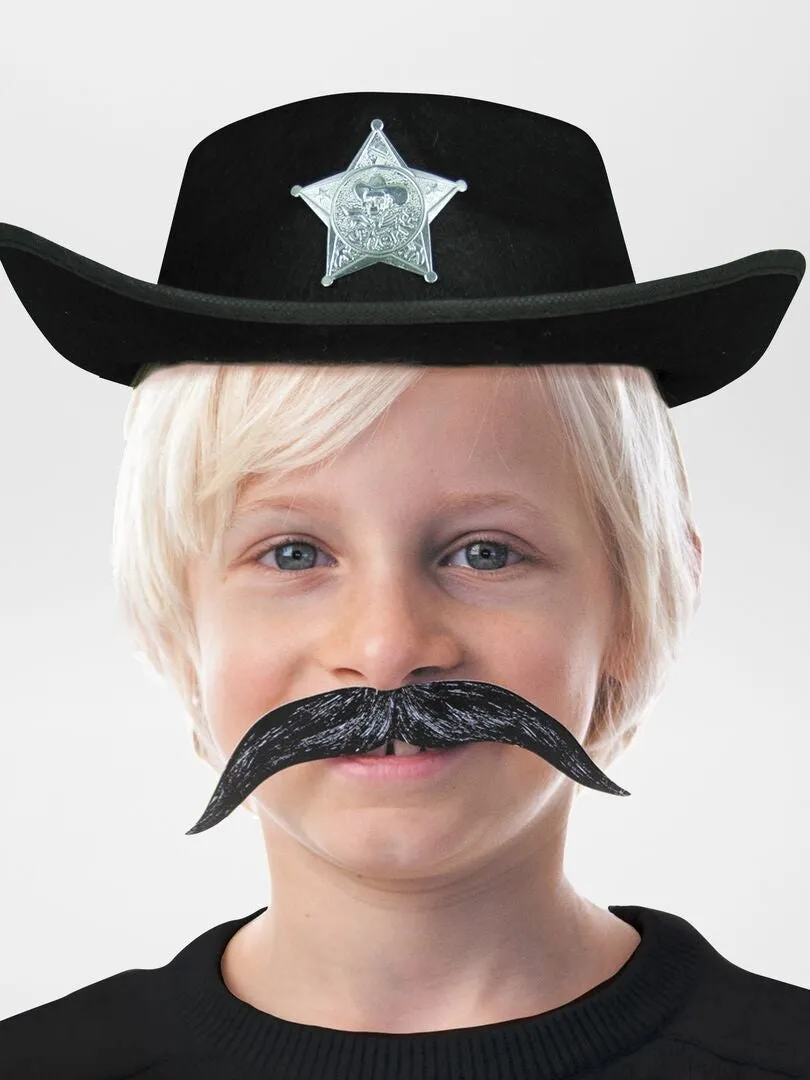 SOMBRERO DE SHERIFF  NEGRO