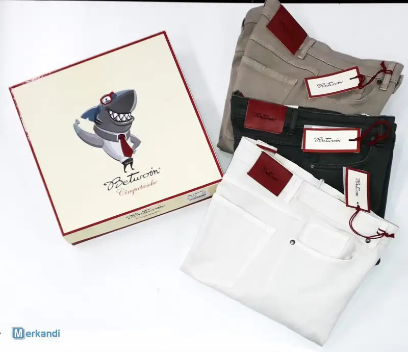 Stock de pantalones y jeans de verano para hombres