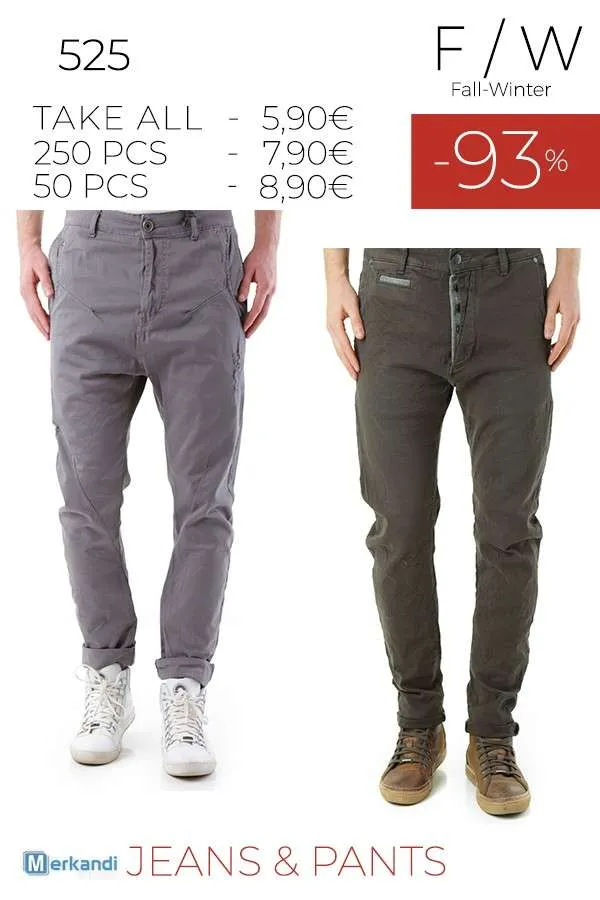STOCK HOMBRE VAQUEROS Y PANTALONES 525 F/W