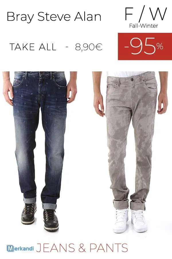 STOCK PANTALONES Y VAQUEROS HOMBRE BRAY STEVE ALAN