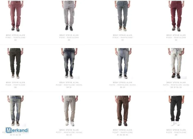 STOCK PANTALONES Y VAQUEROS HOMBRE BRAY STEVE ALAN