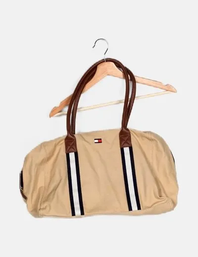 Tommy Hilfiger Bolso de viaje lona beige