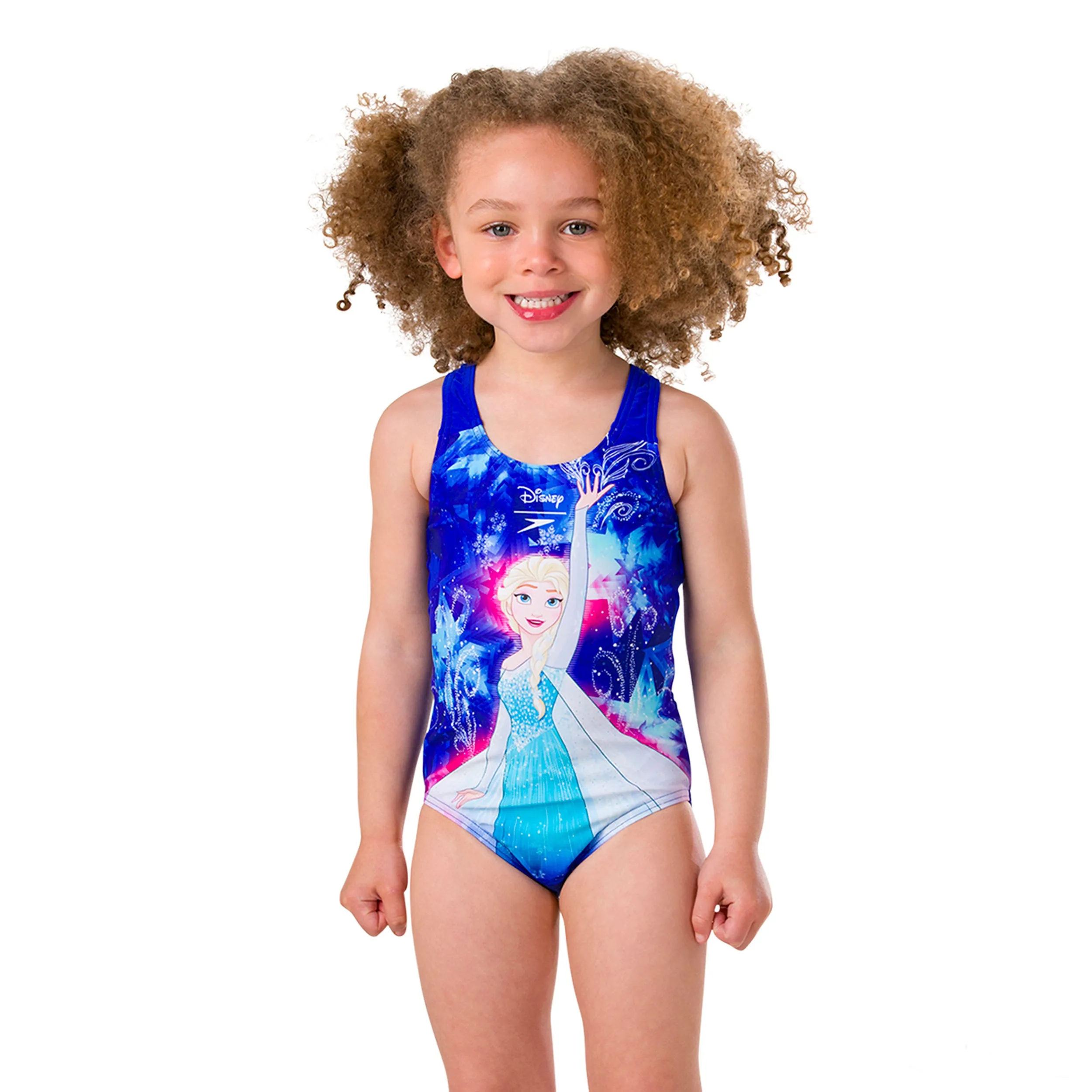 Traje de Baño Infantil Speedo Frozen Disney Celeste