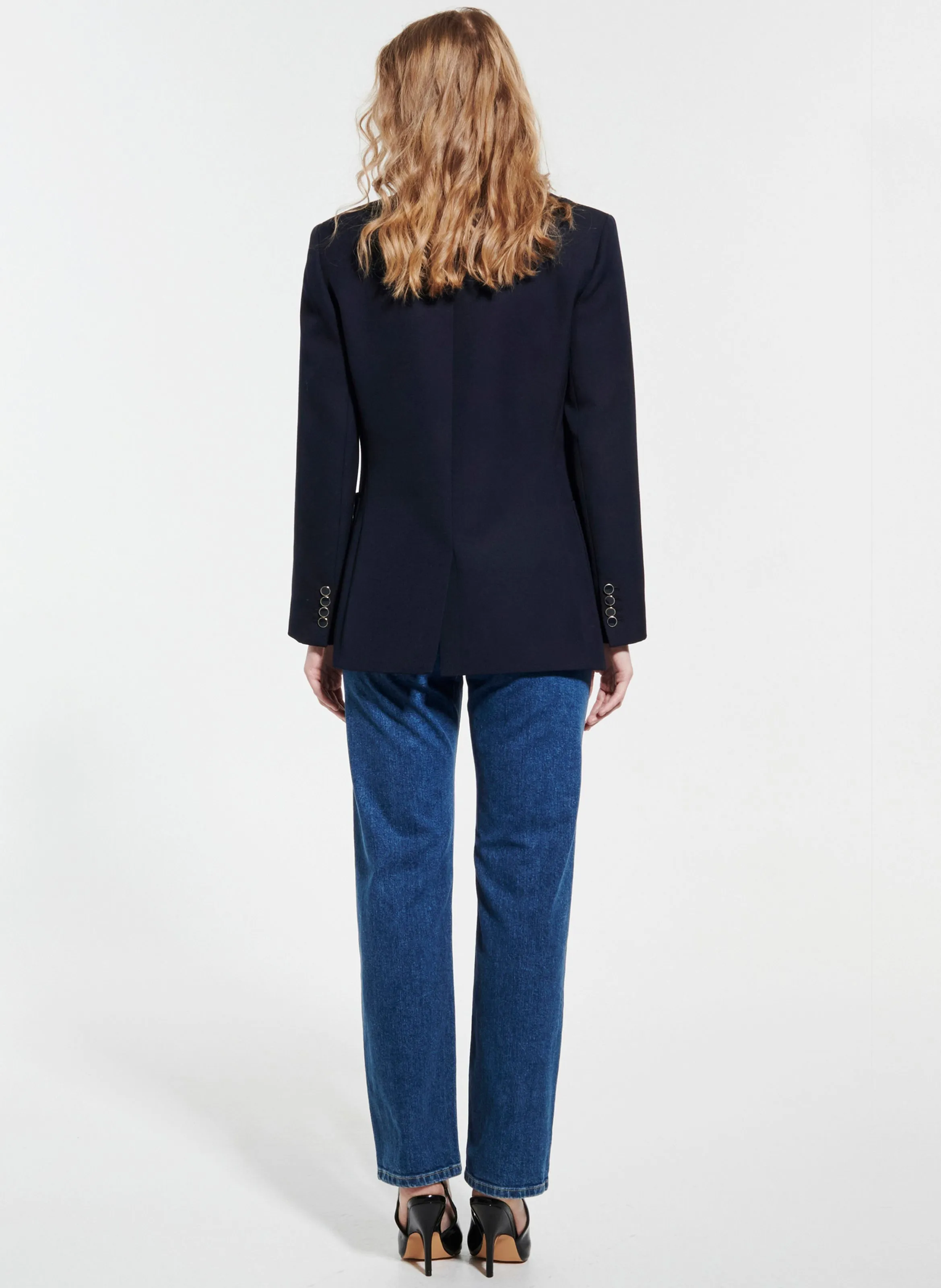VASSILI  CHAQUETA SASTRE AJUSTADA EN AZUL