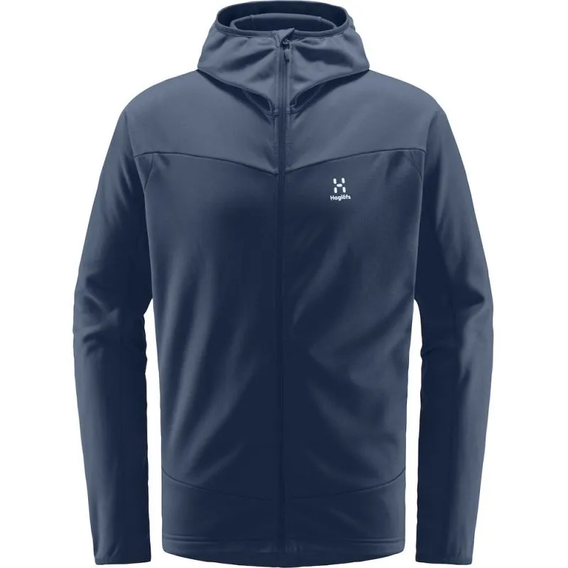 Vellón con capucha HAGLÖFS L.I.M Mid Multi para hombre (Tarn Blue)