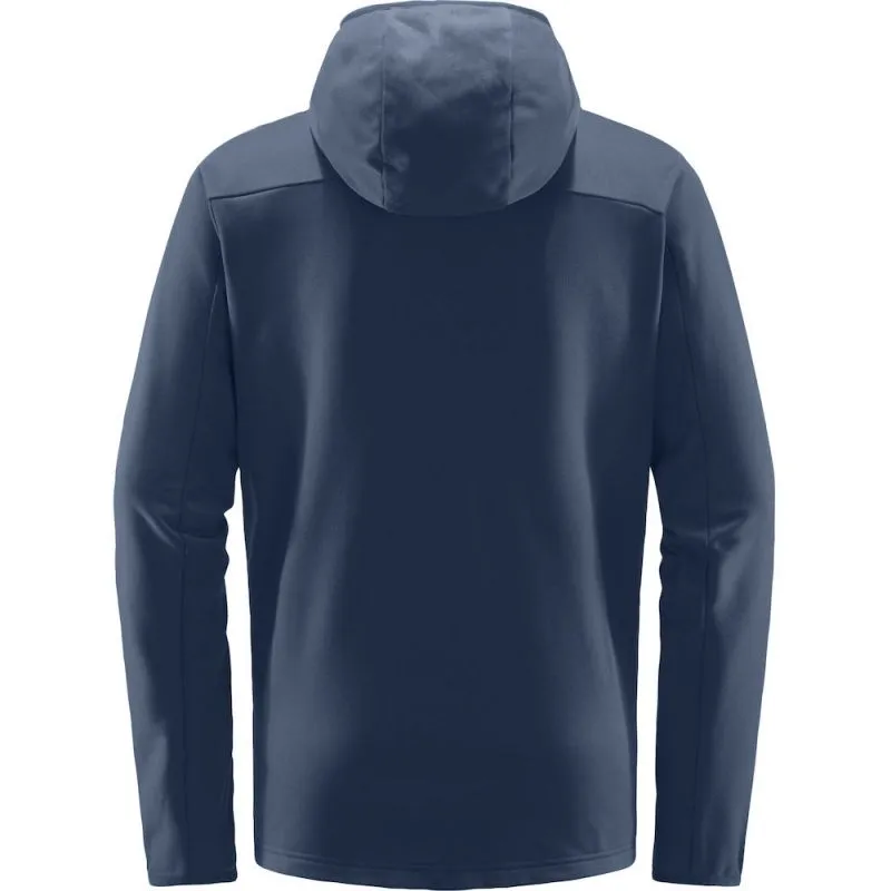 Vellón con capucha HAGLÖFS L.I.M Mid Multi para hombre (Tarn Blue)