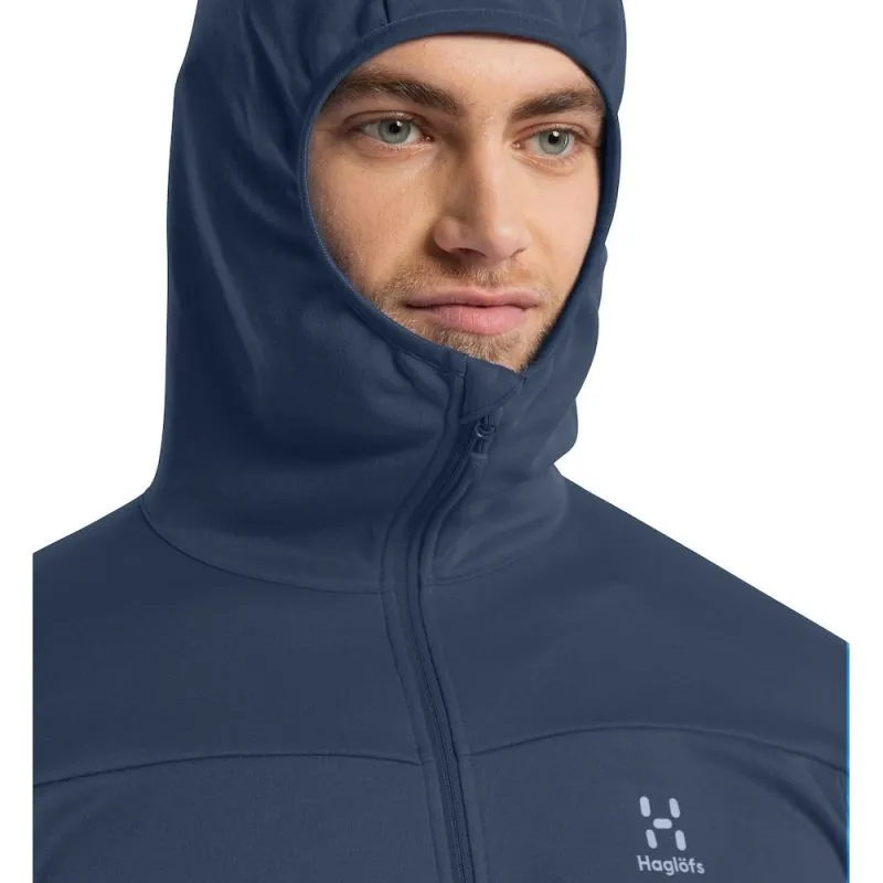 Vellón con capucha HAGLÖFS L.I.M Mid Multi para hombre (Tarn Blue)