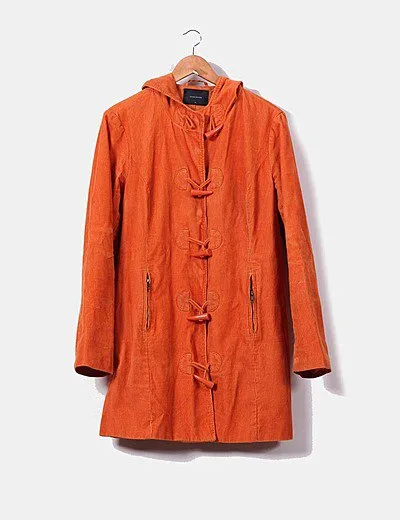 Vero Moda Trenca naranja de pana
