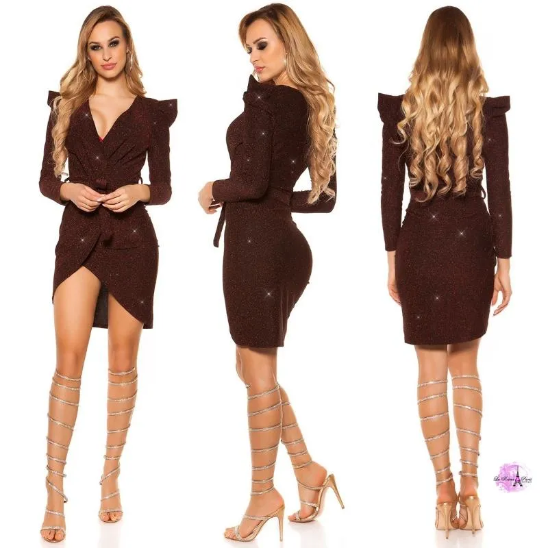 Vestido de fiesta lurex BD