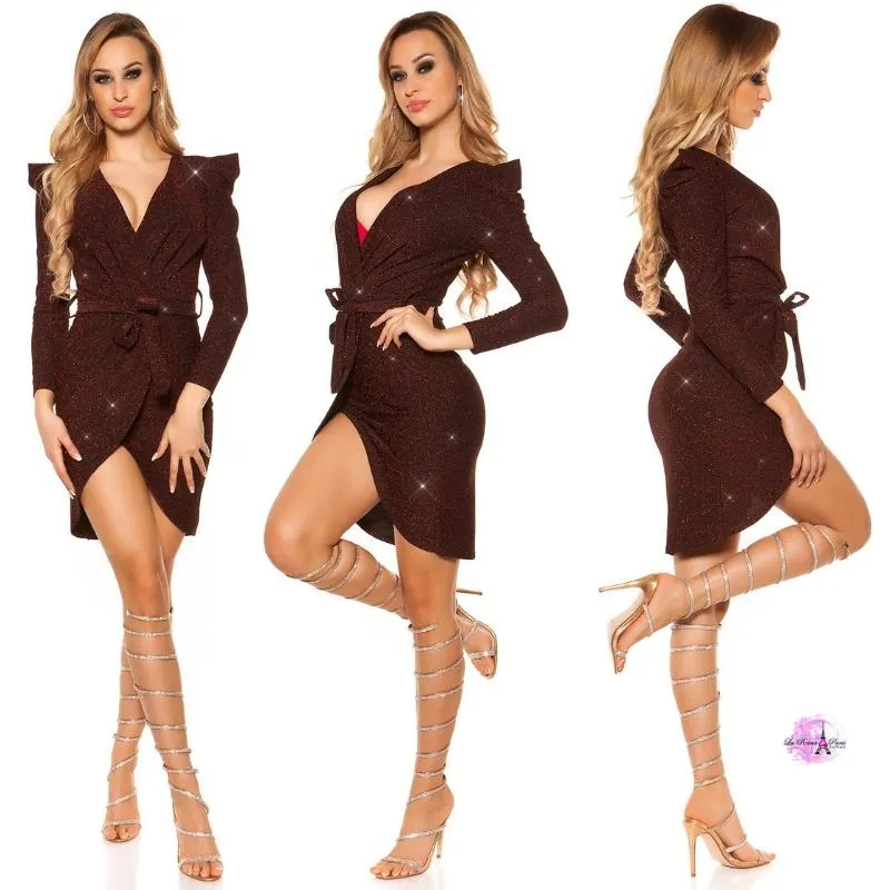 Vestido de fiesta lurex BD