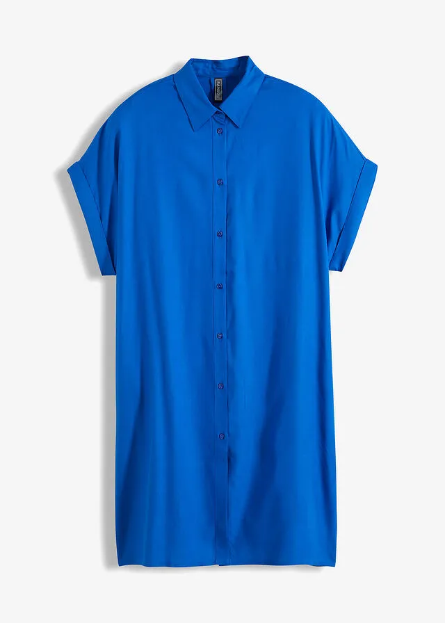 Vestido de viscosa sostenible Azul ártico