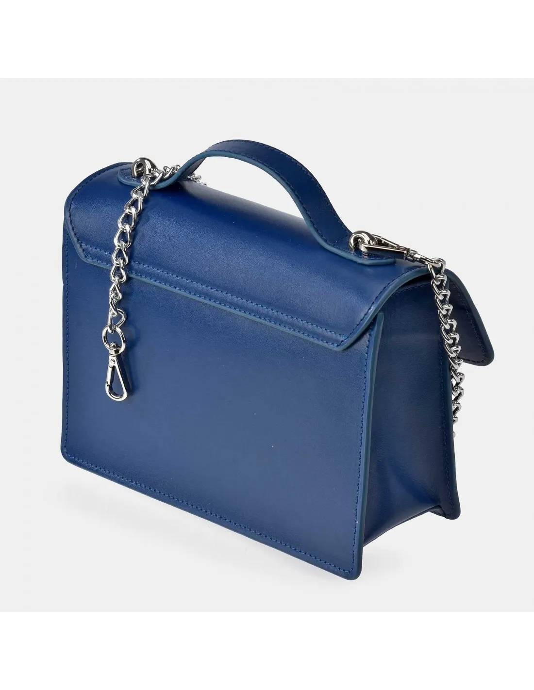 YANKO bolso bandolera con asa de mano para mujer piel lisa con solapa