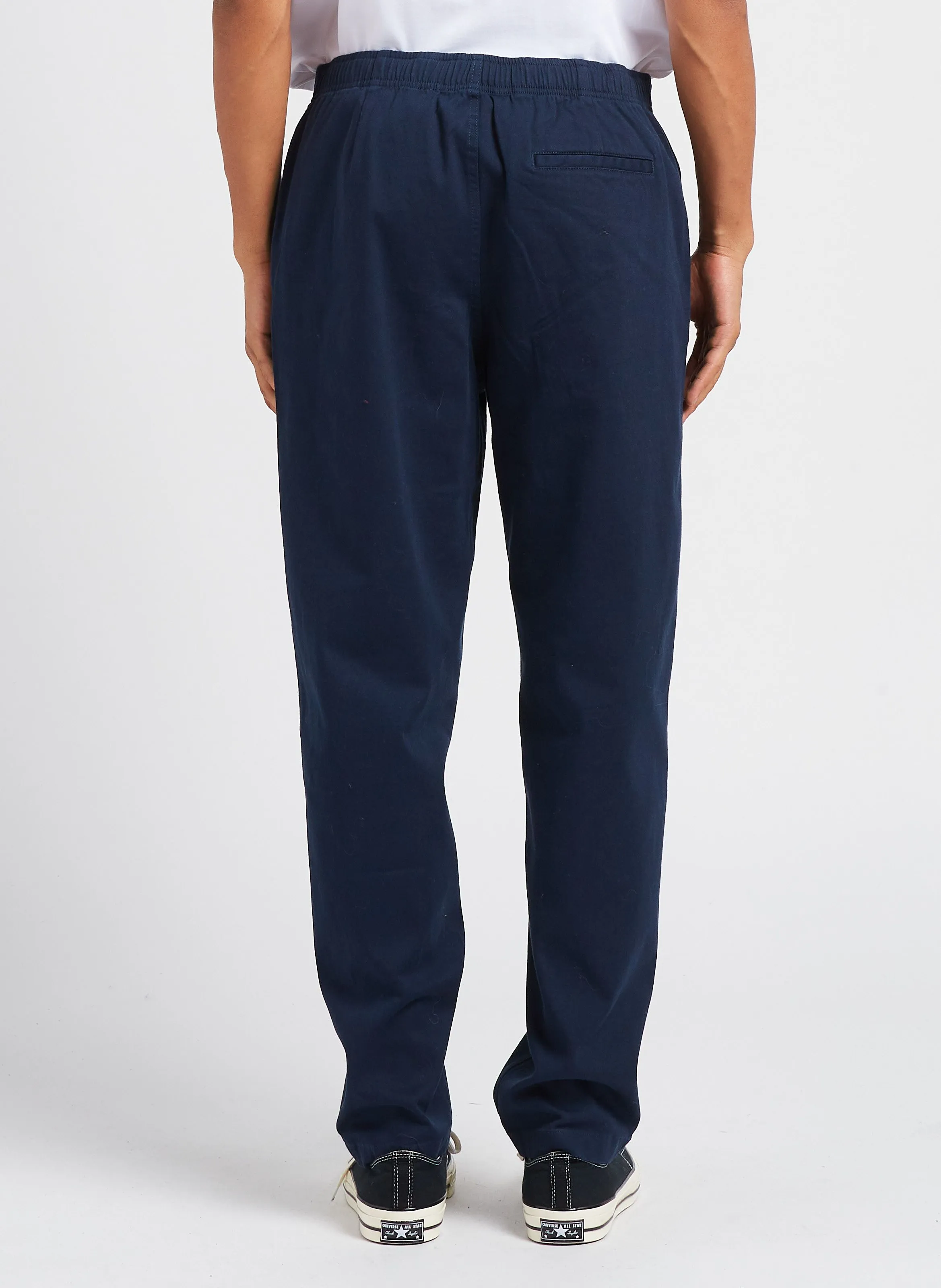 ZACE  PANTALóN RECTO DE MEZCLA DE ALGODóN EN AZUL