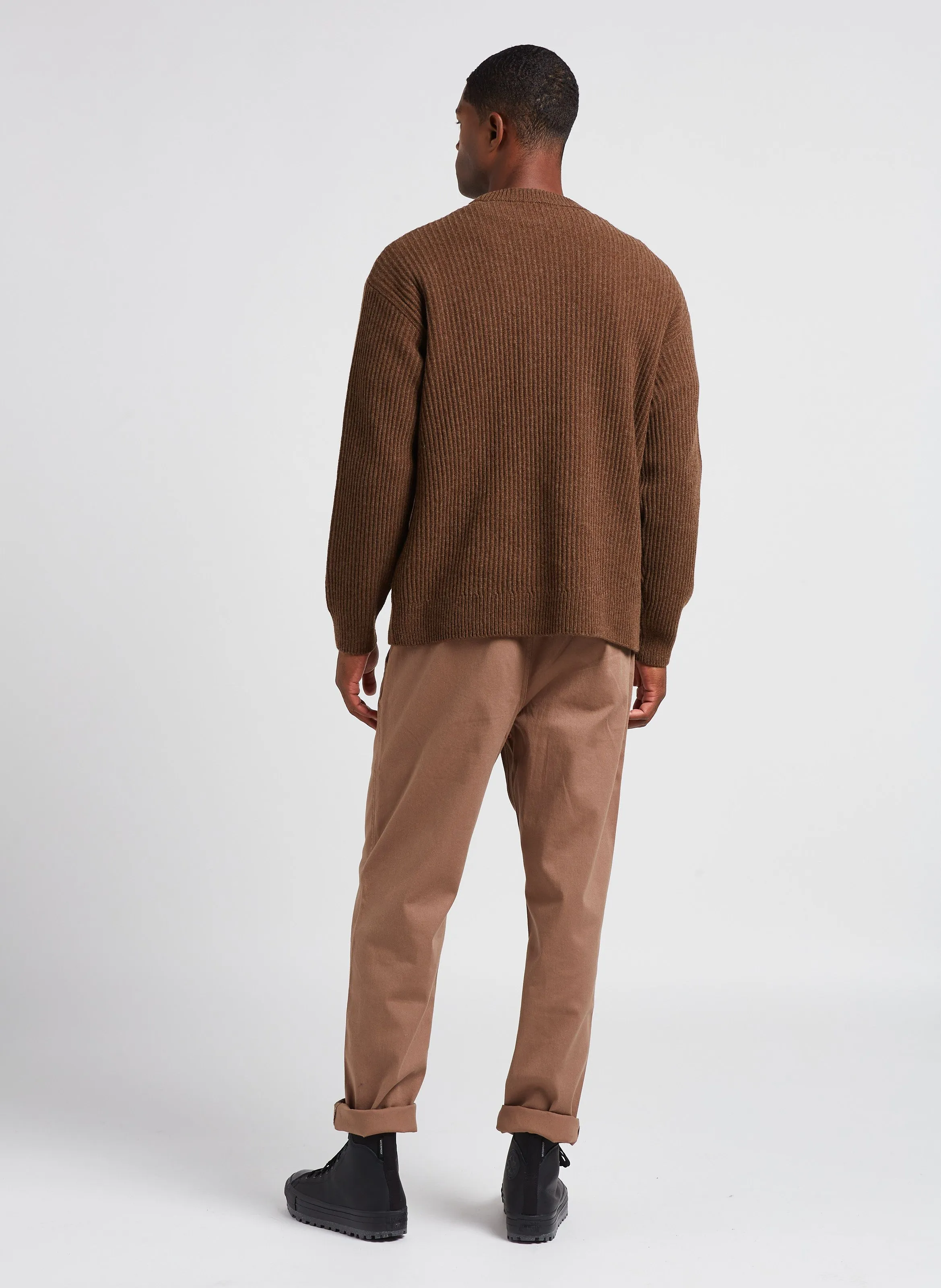 ZACE  PANTALóN RECTO DE MEZCLA DE ALGODóN EN BEIGE