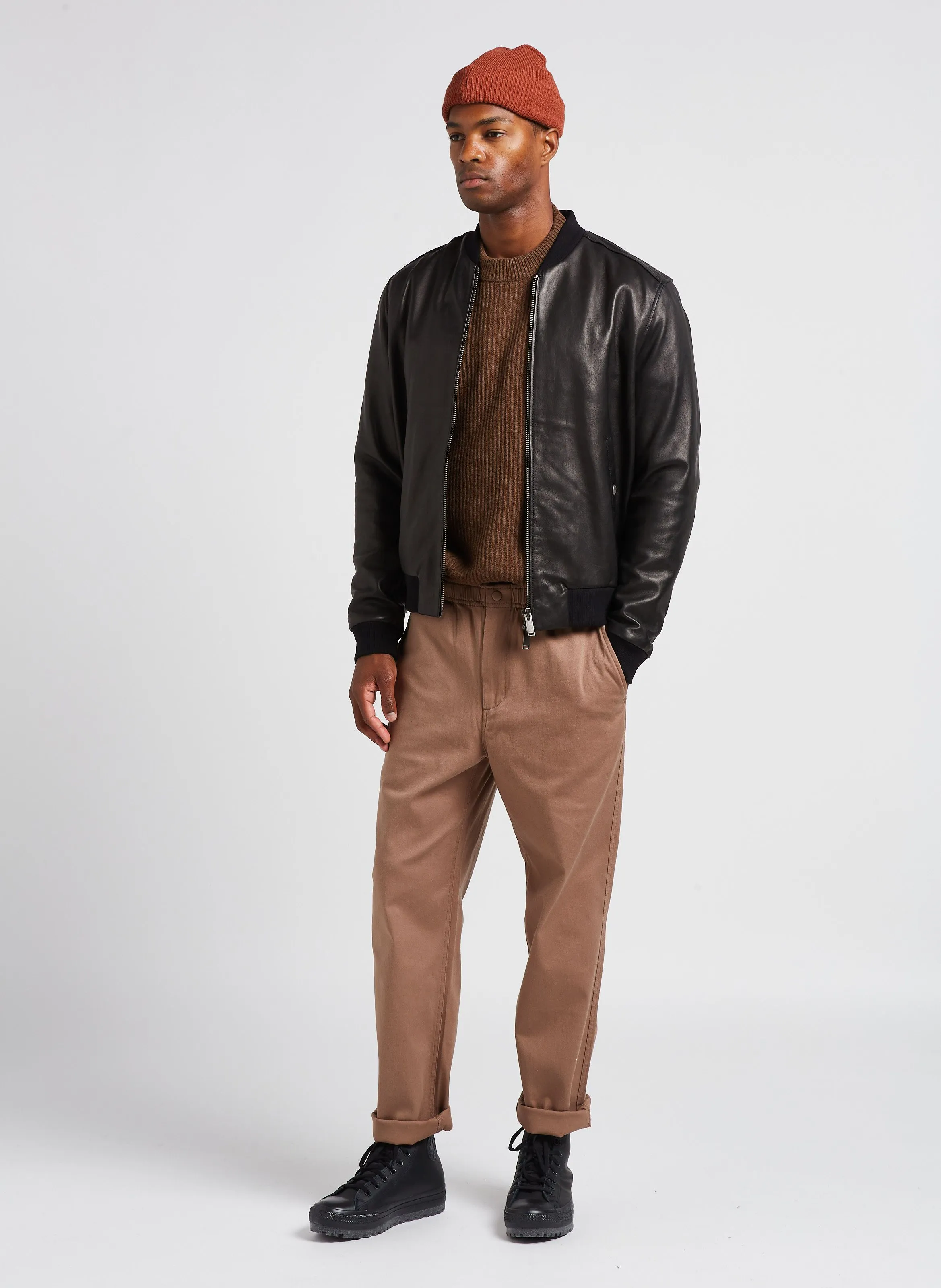 ZACE  PANTALóN RECTO DE MEZCLA DE ALGODóN EN BEIGE