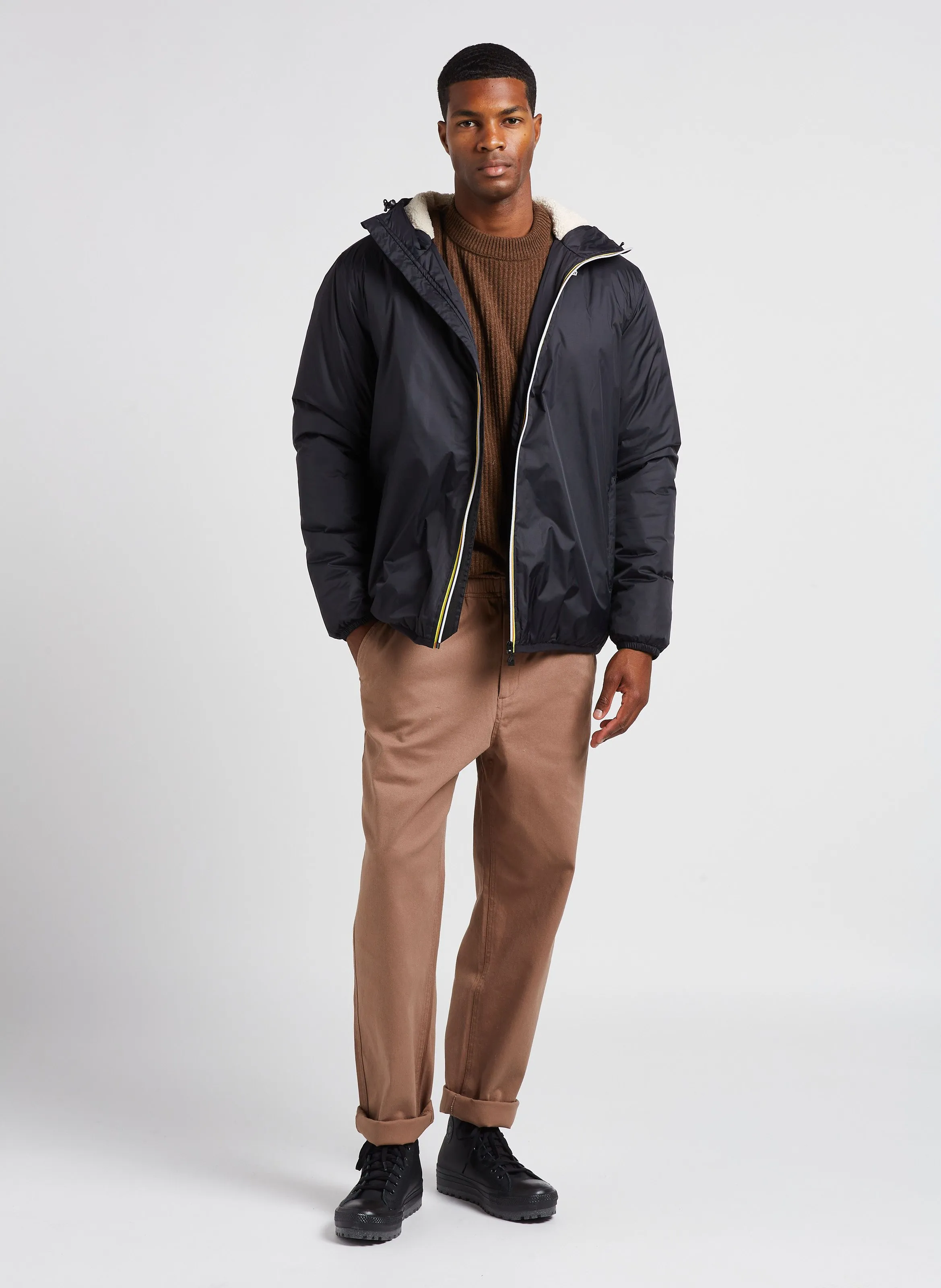 ZACE  PANTALóN RECTO DE MEZCLA DE ALGODóN EN BEIGE