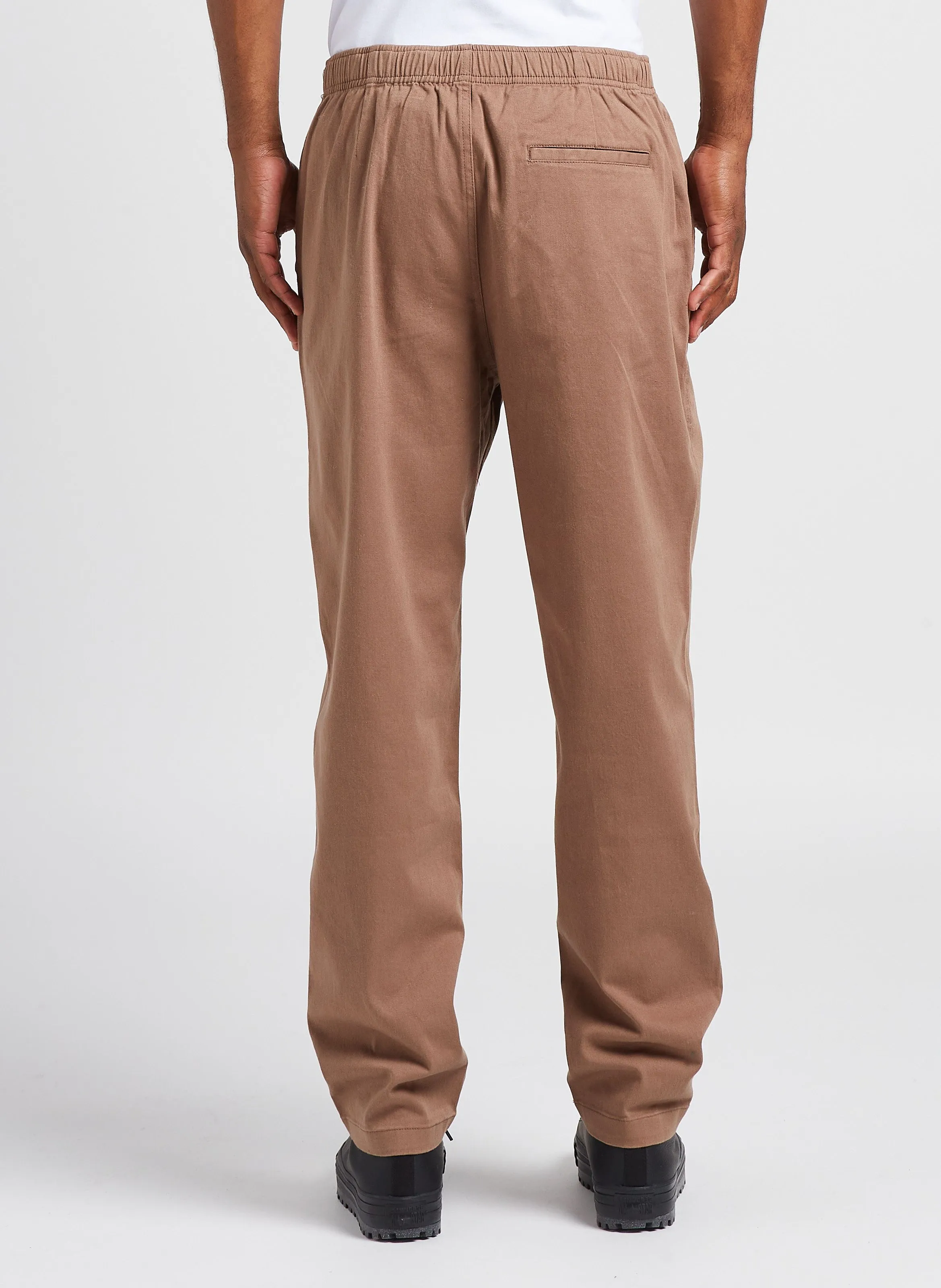ZACE  PANTALóN RECTO DE MEZCLA DE ALGODóN EN BEIGE