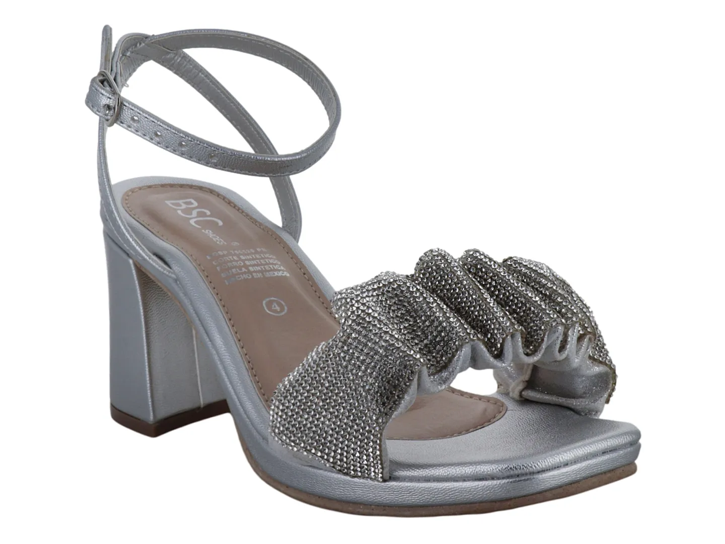 Zapatillas Bsc Shoes 602t Plata Para Mujer
