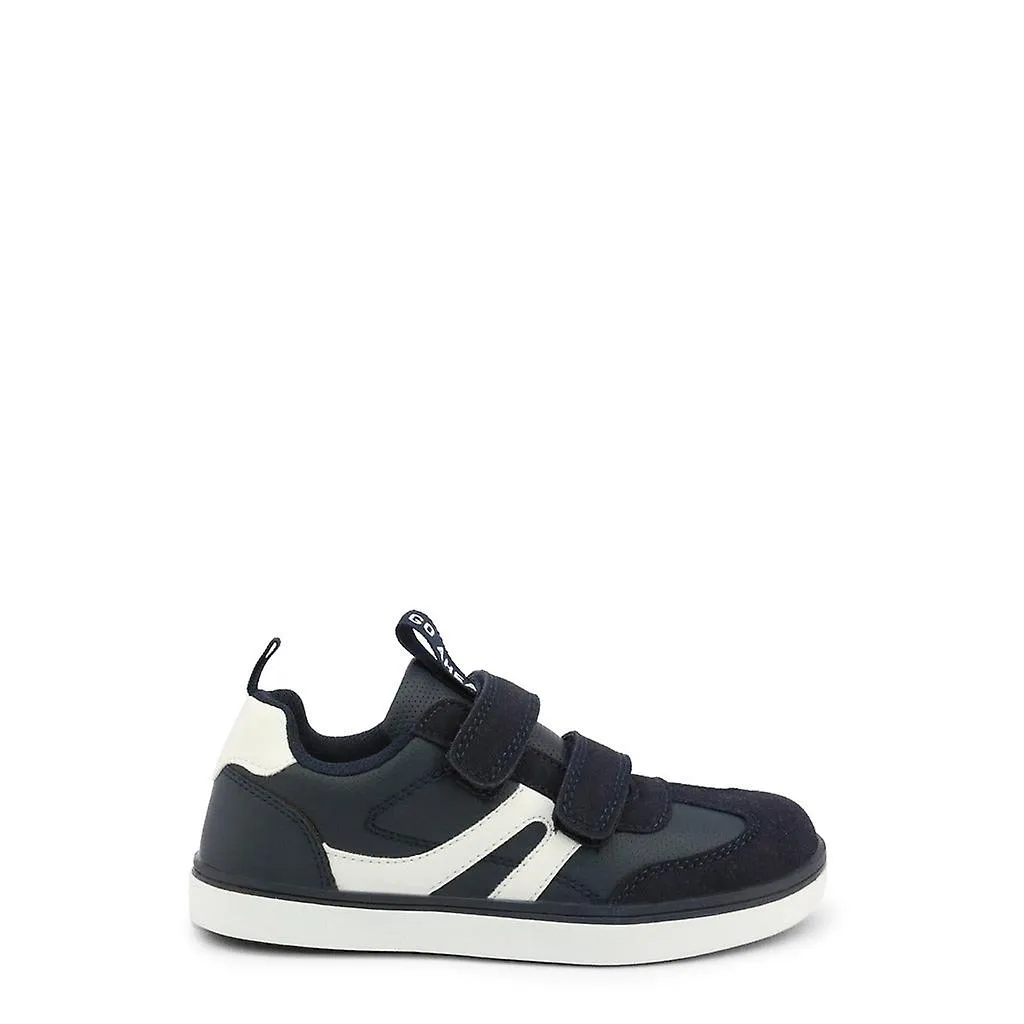 Zapatillas de cuero sintético con cierre de velcro