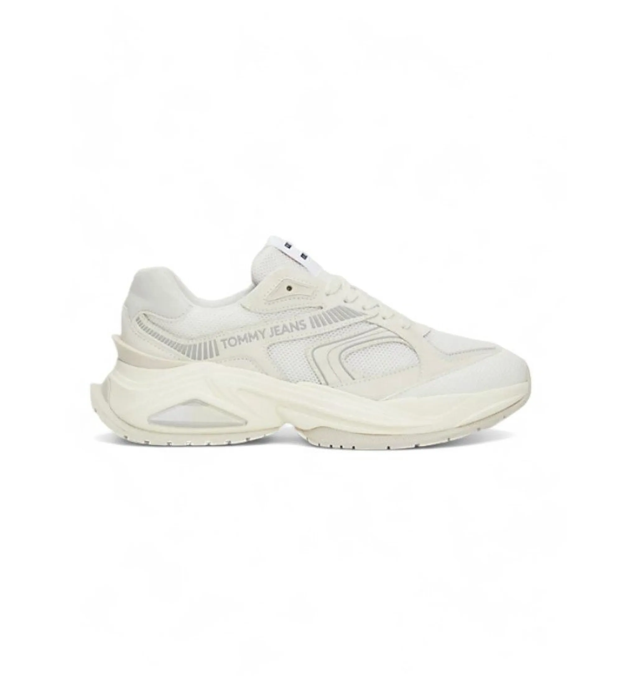Zapatillas de running en ante estilo retro blanco