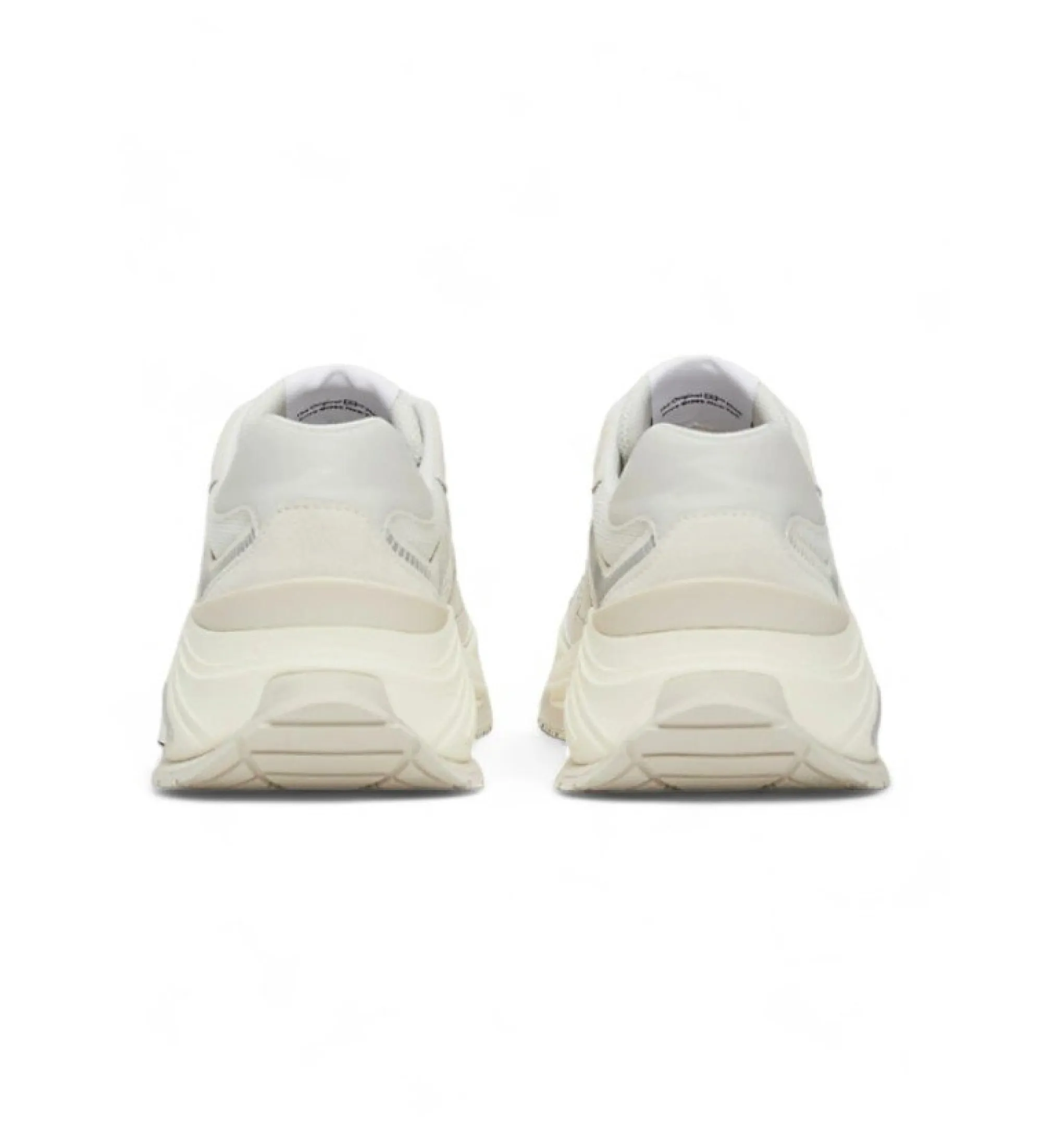 Zapatillas de running en ante estilo retro blanco