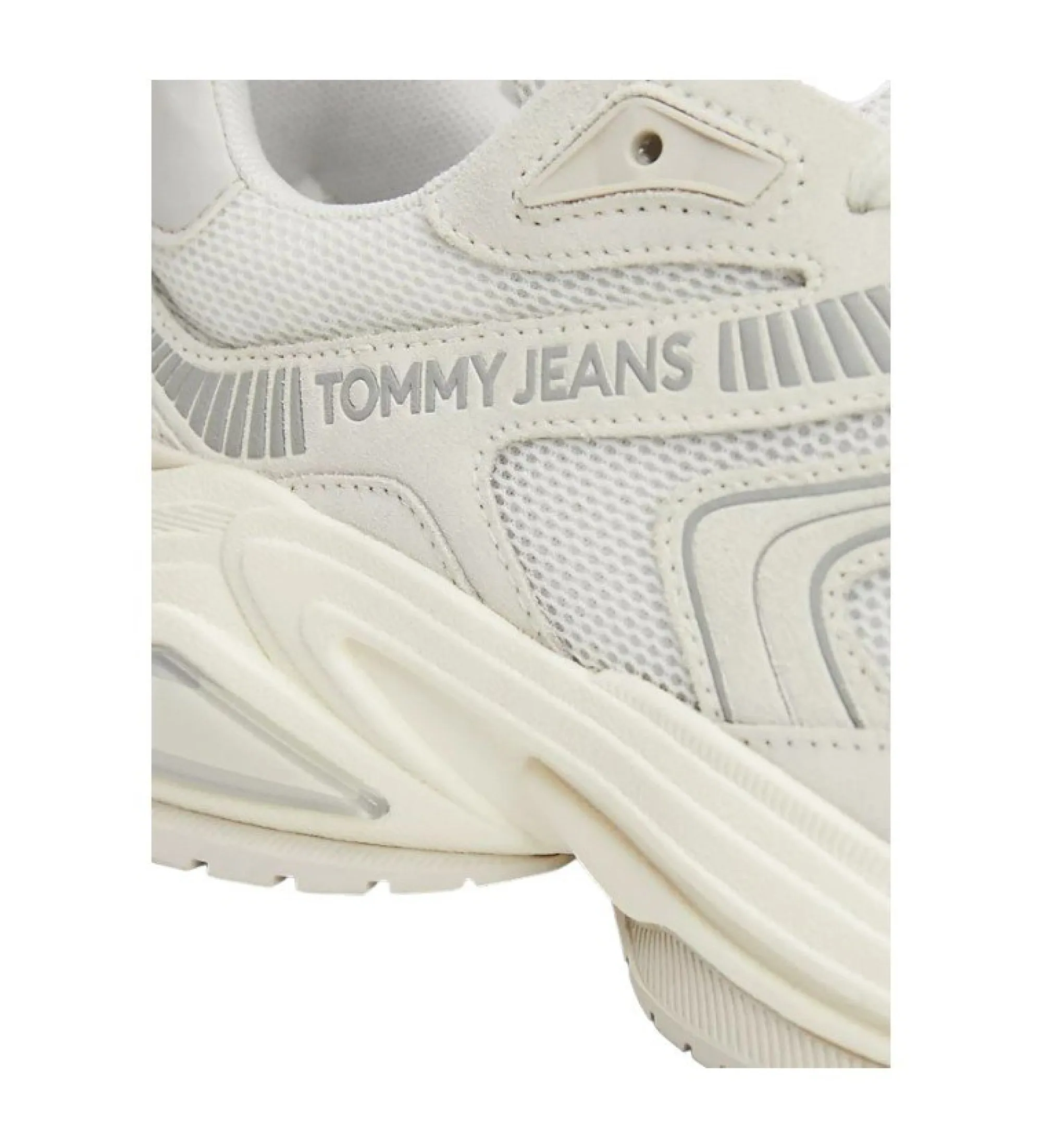 Zapatillas de running en ante estilo retro blanco