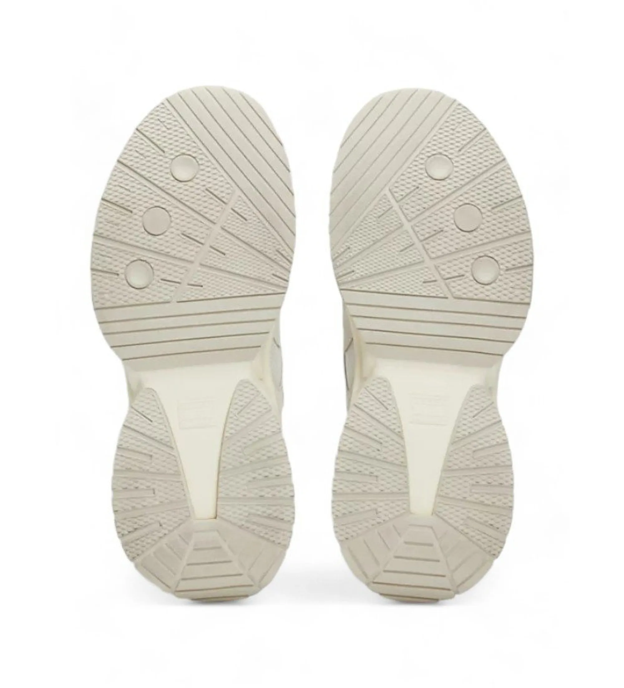 Zapatillas de running en ante estilo retro blanco