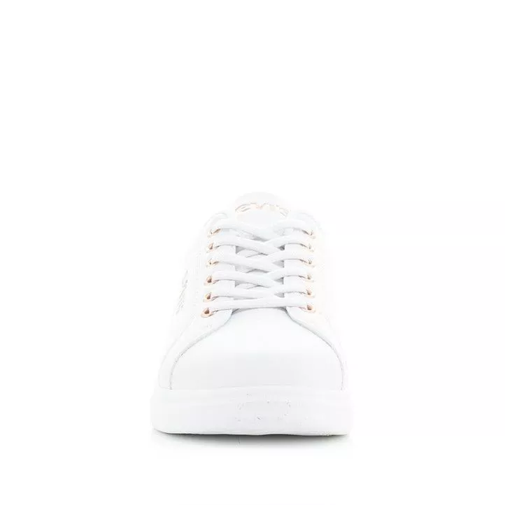 Zapatillas deporte LEVIS KIDS blancas con detalles de purpurina dorada