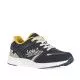 Zapatillas deporte Lois azules con cordones en blanco y detalles en amarillo