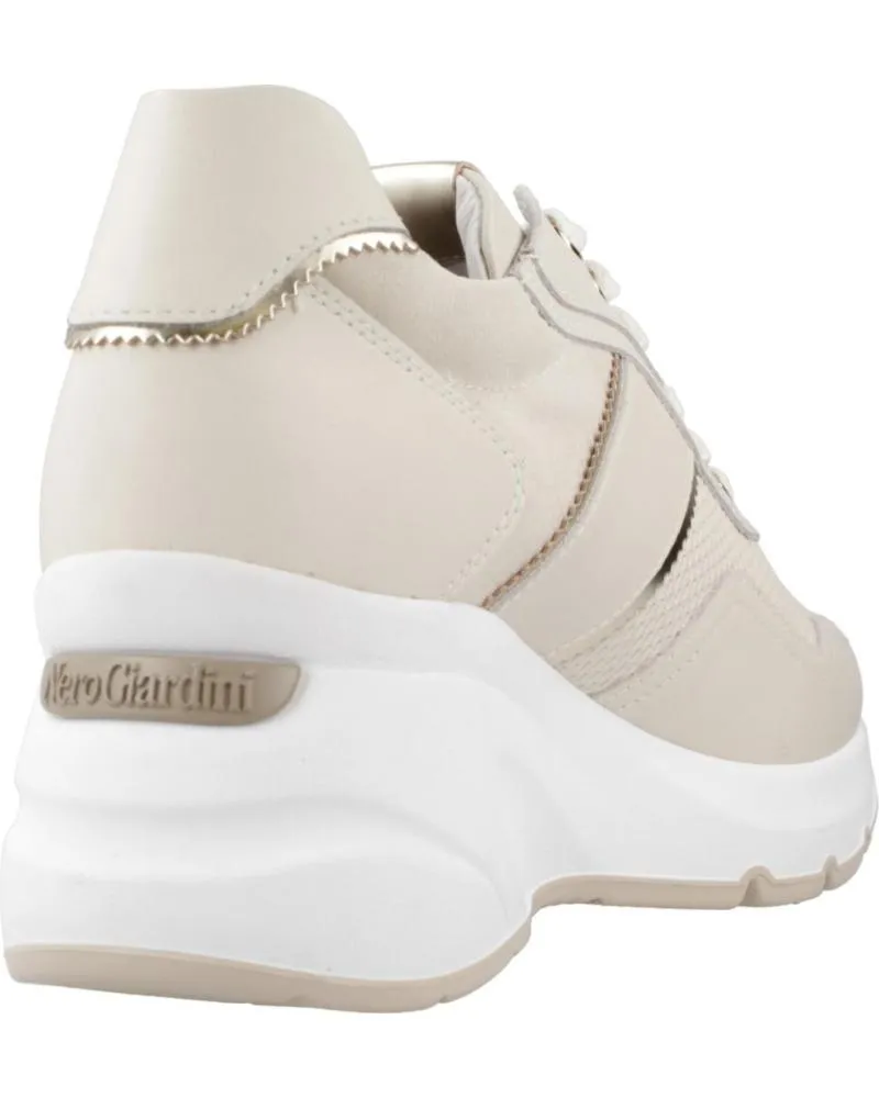 Zapatillas deporte NERO GIARDINI  de Mujer ZAPATILLAS MUJER MODELO E409890D COLOR BEIS  710