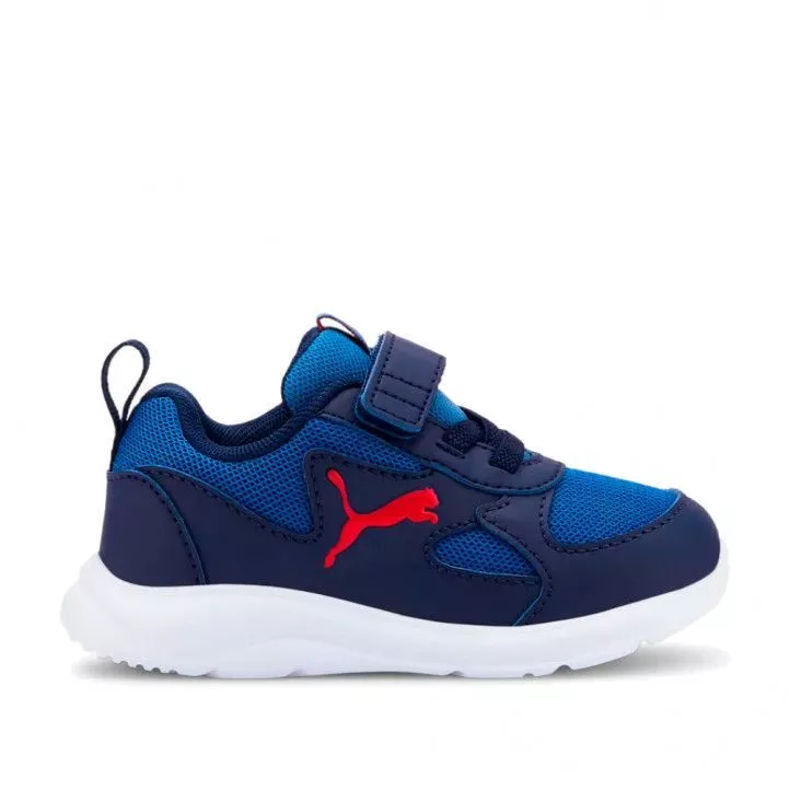 Zapatillas deporte Puma azules fun racer con elásticos y velcro