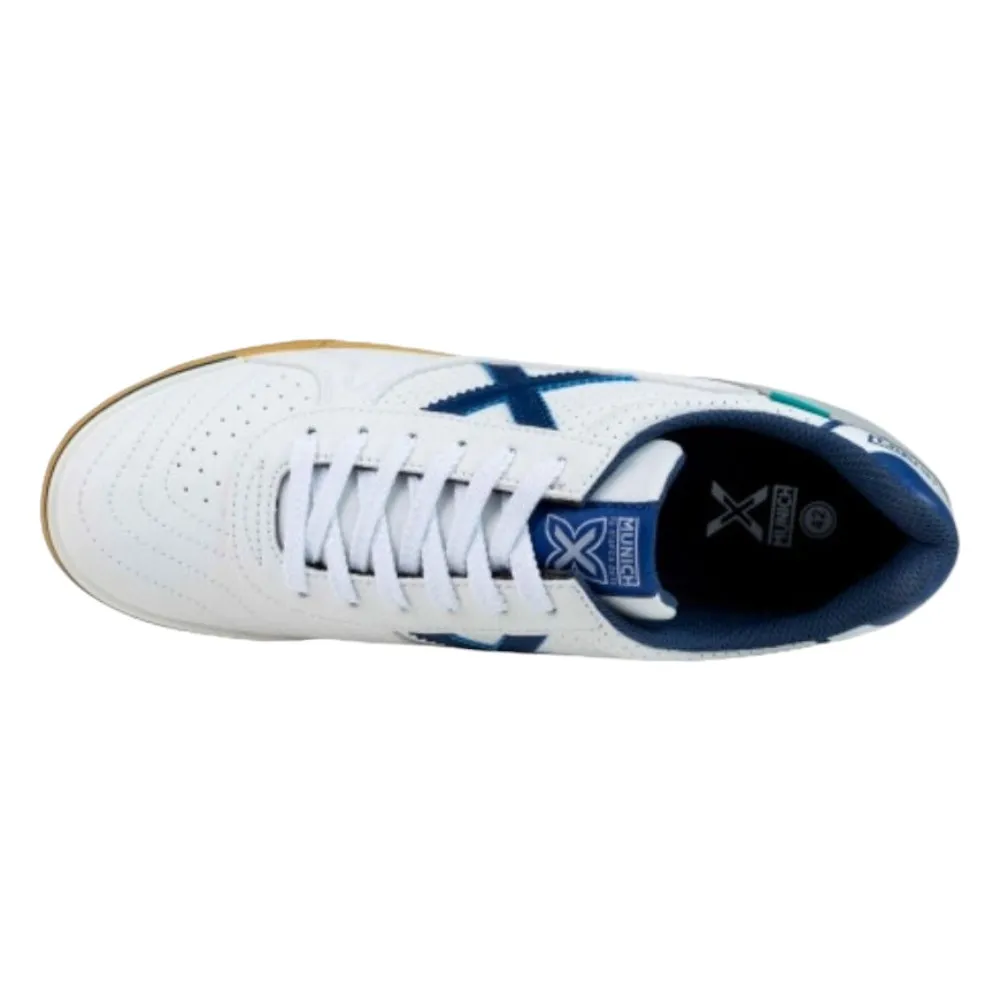 ZAPATILLAS MUNICH G3 PROFIT 423 BLANCO AZUL CARAMELO 3111423 FUTBOL SALA