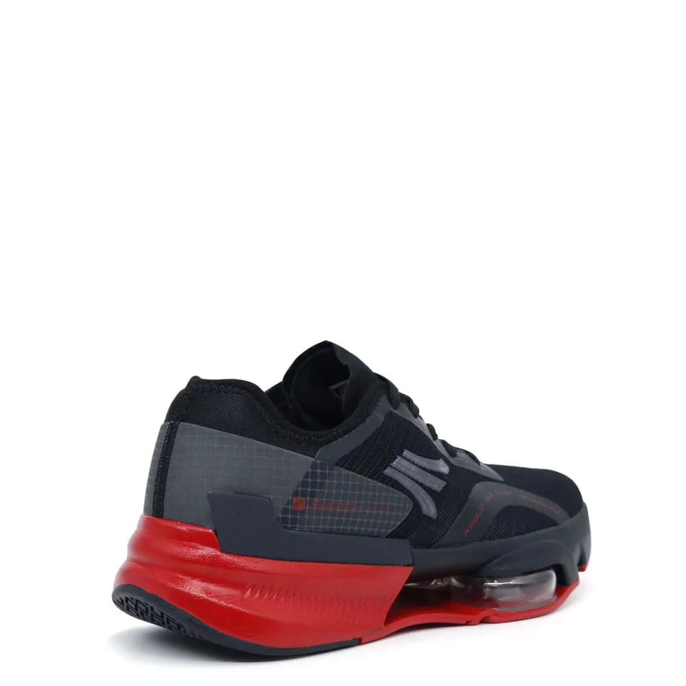 ZAPATILLAS RUNNING HOMBRE APOLO AH2348 NEGRO ROJO
