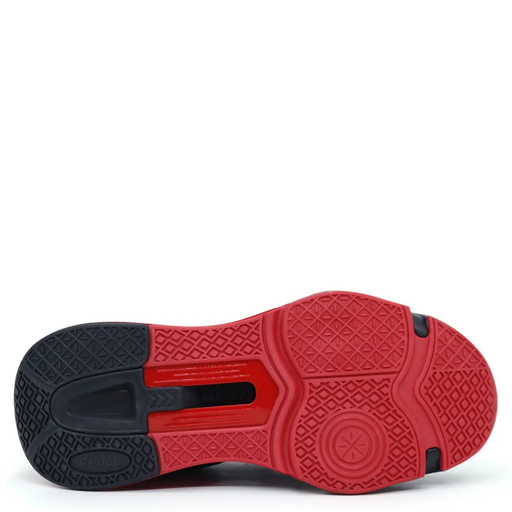 ZAPATILLAS RUNNING HOMBRE APOLO AH2348 NEGRO ROJO
