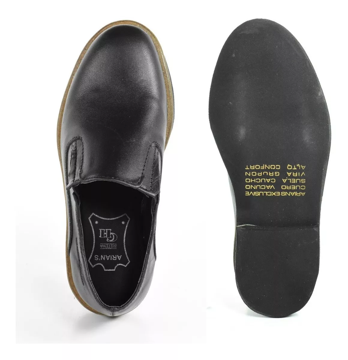 Zapato Vestir Niños Cuero Vacuno Confort Arian's 1954