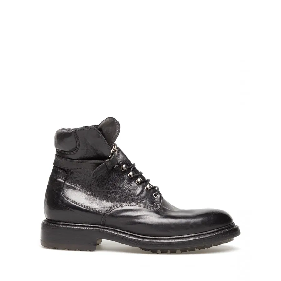 Zapatos Botas Mujer PREVENTI Concetta Negro Cuero Negro
